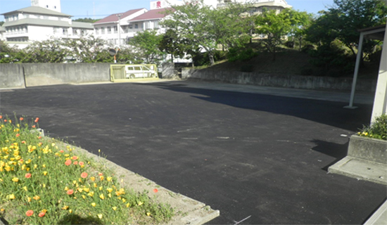 写真:総社市立総社北小学校　駐車場整備工事