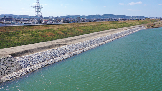 写真:平成30年度高梁川修繕その2工事