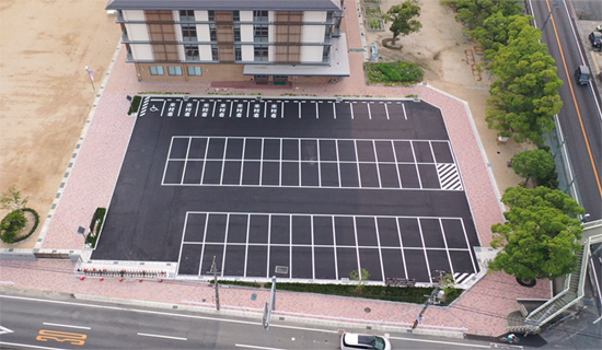 写真:総社市立総社小学校　駐車場整備工事