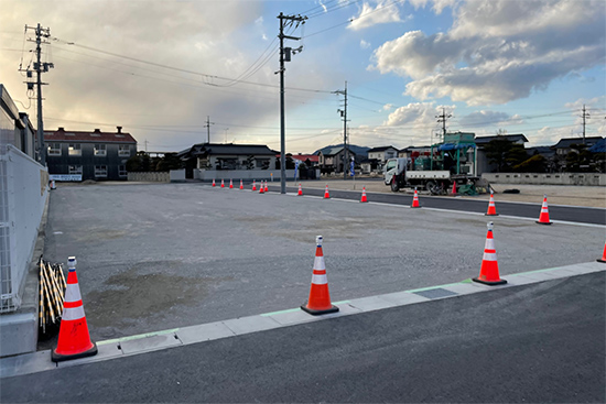 写真:(社福)吉備のくに福祉会みどり保育園駐車場舗装工事(着工前)